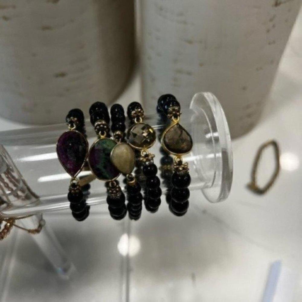 Handcrafted Multi-Stone Beaded Bracelets - image 2